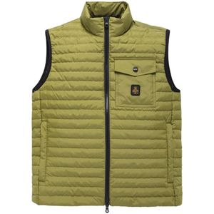 RefrigiWear, Groene Polyester Vest voor Heren Groen, Heren, Maat:XL