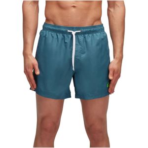 Sundek, Boxershort met Logo Print Groen, Heren, Maat:S