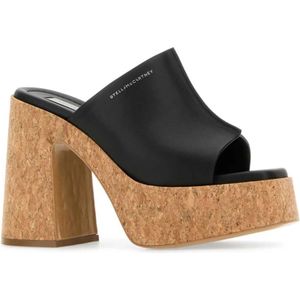 Stella McCartney, Schoenen, Dames, Zwart, 36 1/2 EU, Zwarte Alter Mat Skyla Mules