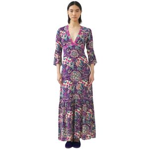 Antik Batik, Kleedjes, Dames, Veelkleurig, S, Maxi jurk Ysee