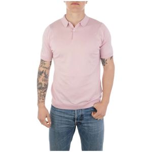 John Smedley, Polo Shirts Roze, Heren, Maat:L