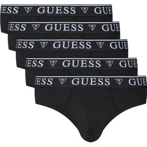 Guess, Ondergoed, Heren, Zwart, L, Katoen, Pak van 5 stretch slips - Model: Slip