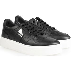 Baldinini, Sneakers met Ronde Neus Zwart, Heren, Maat:40 EU