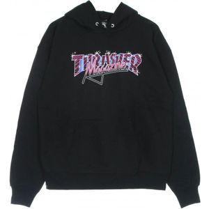 Thrasher, Sweatshirts & Hoodies, Heren, Zwart, XL, Katoen, Vice -logo hoodie