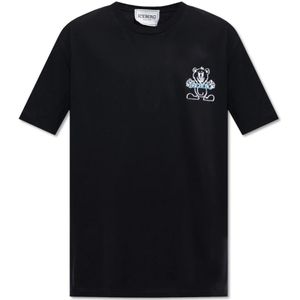 Iceberg, Bedrukt T-shirt Zwart, Heren, Maat:S