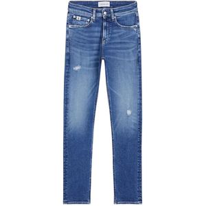 Calvin Klein Jeans, Jeans, Heren, Blauw, W33 L32, Katoen, Heren Skinny Jeans