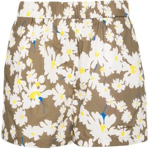 Msgm, Korte broeken, Dames, Groen, S, Katoen, Groene Shorts voor Heren