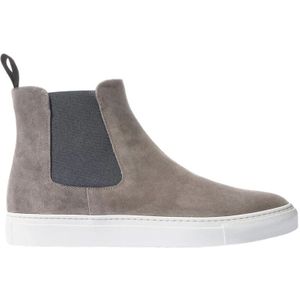 Scarosso, Tommaso Grijze Suède Platform Sneakers Grijs, Heren, Maat:47 EU