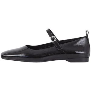 Vagabond Shoemakers, Schoenen, Dames, Zwart, 37 EU, Leer, Zwarte Lakleren Schoenen met Gesp