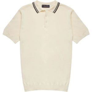 Brooks Brothers, Tops, Heren, Wit, M, Katoen, Polo Shirt
