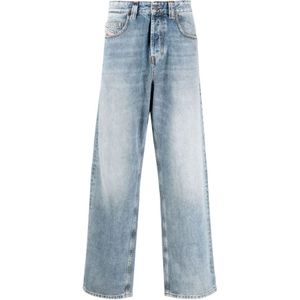 Diesel, Jeans, Heren, Blauw, W33, Katoen, Straight Jeans