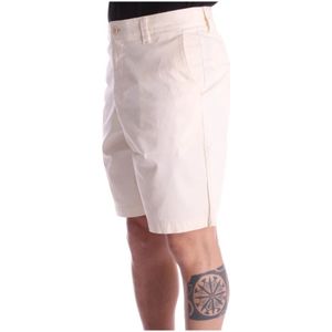 Hugo Boss, Korte broeken, Heren, Beige, M, Katoen, Casual Shorts