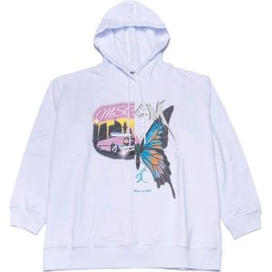 Msgm, Hoodie Wit, Dames, Maat:L