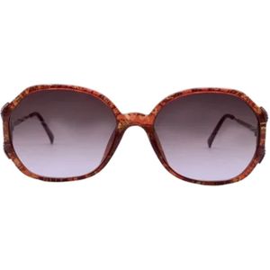 Dior Vintage, Pre-owned, Dames, Rood, ONE Size, Pre-owned Plastic sunglasses