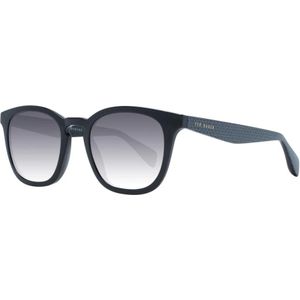 Ted Baker, Accessoires, Heren, Zwart, ONE Size, Zwarte vierkante zonnebril met grijze gradient