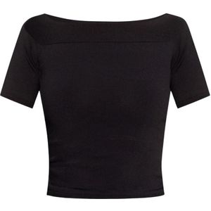 Alexander McQueen, Blouses & Shirts, Dames, Zwart, S, Top met open schouders