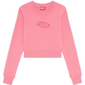 Diesel, Slimmy Truien/Breisels Roze, Dames, Maat:M