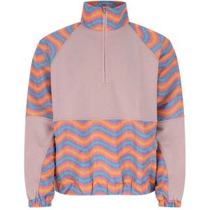 Bluemarble, Sweatshirts & Hoodies, Heren, Veelkleurig, M, Katoen, Multicolor Oversize Sweatshirt