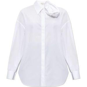 Alexander McQueen, Blouses & Shirts, Dames, Wit, S, Katoen, Shirts