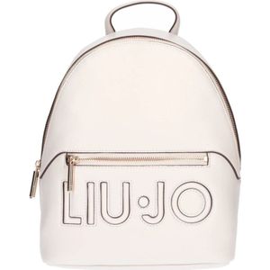 Liu Jo, Tassen, Dames, Wit, ONE Size, Leer, Elegant Bucket Bag & Backpack Bianco