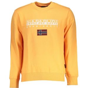 Napapijri, Sweatshirts Oranje, Heren, Maat:M