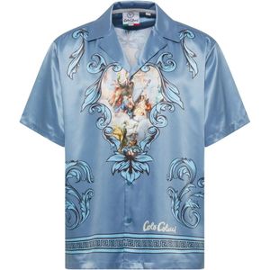Carlo Colucci, Overhemden, Heren, Veelkleurig, S, Leer, Milano Story Shirt