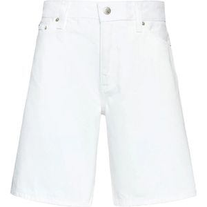 Calvin Klein, Korte broeken, Dames, Wit, W29, Denim, Shorts 90S Recht Wit