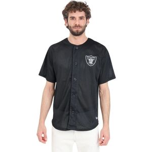 New Era, Overhemden, Heren, Zwart, XS, Polyester, Las Vegas Raiders NFL Shirt