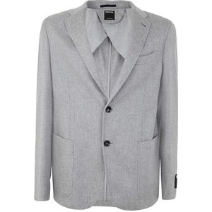 Ermenegildo Zegna, Formal Blazers Grijs, Heren, Maat:L