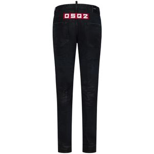 Dsquared2, Jeans, Heren, Zwart, S, Katoen, Slim-fit Jeans