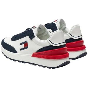 Tommy Hilfiger, Schoenen, Heren, Veelkleurig, 42 EU, Blauwe Sportieve Sneakers