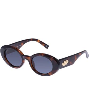 Le Specs, Donker Tortoise Zonnebril Bruin, Dames, Maat:M