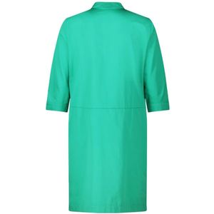 Betty Barclay, Kleedjes, Dames, Groen, 3Xl, Katoen, Knoopsluiting Overhemdjurk