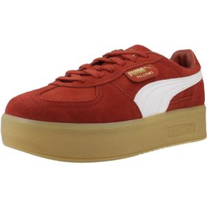 Puma, Schoenen, Dames, Rood, 39 EU, Verhoogde Sneakers voor Vrouwen