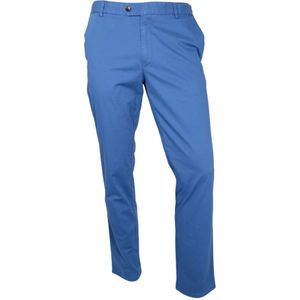 Meyer, Broeken, Heren, Blauw, W38 L30, Katoen, Oslo Perfect Fit Flex Broek Blauw