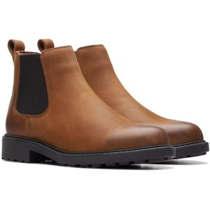 Clarks, Schoenen, Dames, Bruin, 39 EU, Leer, Bruine Chelsea Boots Orinoco 2 Lane