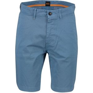 Hugo Boss, Korte broeken, Heren, Blauw, W31, Katoen, Blauwe Bedrukte Chino Shorts
