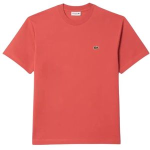 Lacoste, Tops, Heren, Roze, M, Th 7318 Tee-Shirt