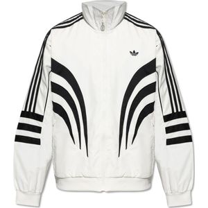 Adidas Originals, Sweatshirts & Hoodies, Heren, Wit, XL, Polyester, Sweatshirt met Logo