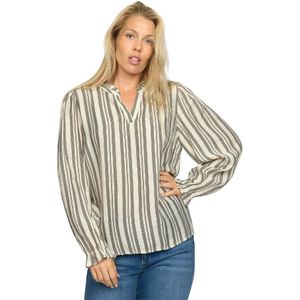 2-Biz, Blouses & Shirts, Dames, Veelkleurig, 2Xl, Polyester, Gestreepte Blouse Ivette. Ea 24