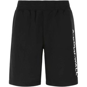 A-Cold-Wall, Zwarte katoen Bermuda shorts Zwart, Heren, Maat:S