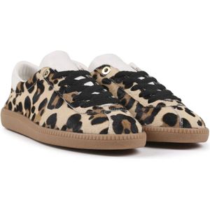 Bronx, Schoenen, Dames, Bruin, 39 EU, Leer, Bruin Animal Print Lage Top Sneakers