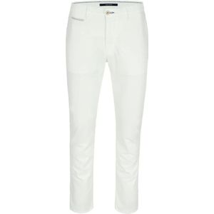 Atelier Noterman, Broeken, Heren, Wit, W31 L34, Slim Fit Roomkleurige Chino Broek