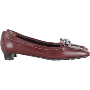Salvatore Ferragamo Pre-owned, Pre-owned Platte schoenen Rood, Dames, Maat:38 EU