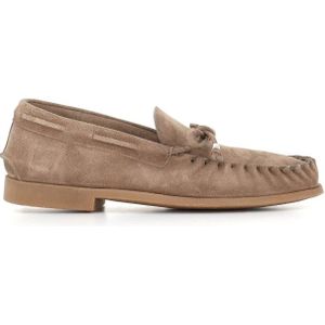 Alexander Hotto, Schoenen, Heren, Beige, 42 1/2 EU, Suède, Beige Suède Mocassin Sandalen