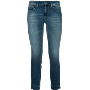 Dondup, Slim Fit Jeans Blauw, Dames, Maat:W27