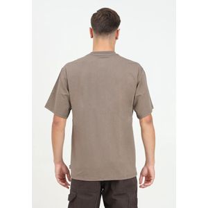 Dickies, Tops, Heren, Bruin, L, Katoen, Bruine korte mouw Clancy Heavyweight T-shirt