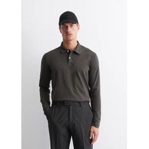 Marc O'Polo, Tops, Heren, Grijs, M, Katoen, Polo shirt jersey regular