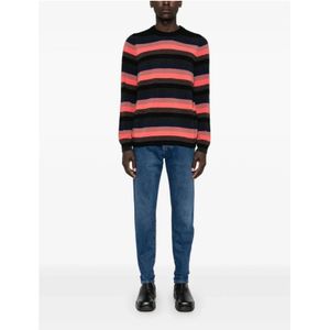 PS By Paul Smith, Truien, Heren, Veelkleurig, L, Gestreepte Crewneck Sweaters