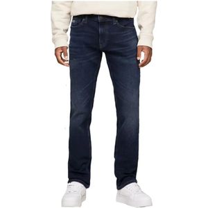 Tommy Hilfiger, Jeans, Heren, Blauw, W38 L32, Katoen, Moderne Slim-Fit Jeans